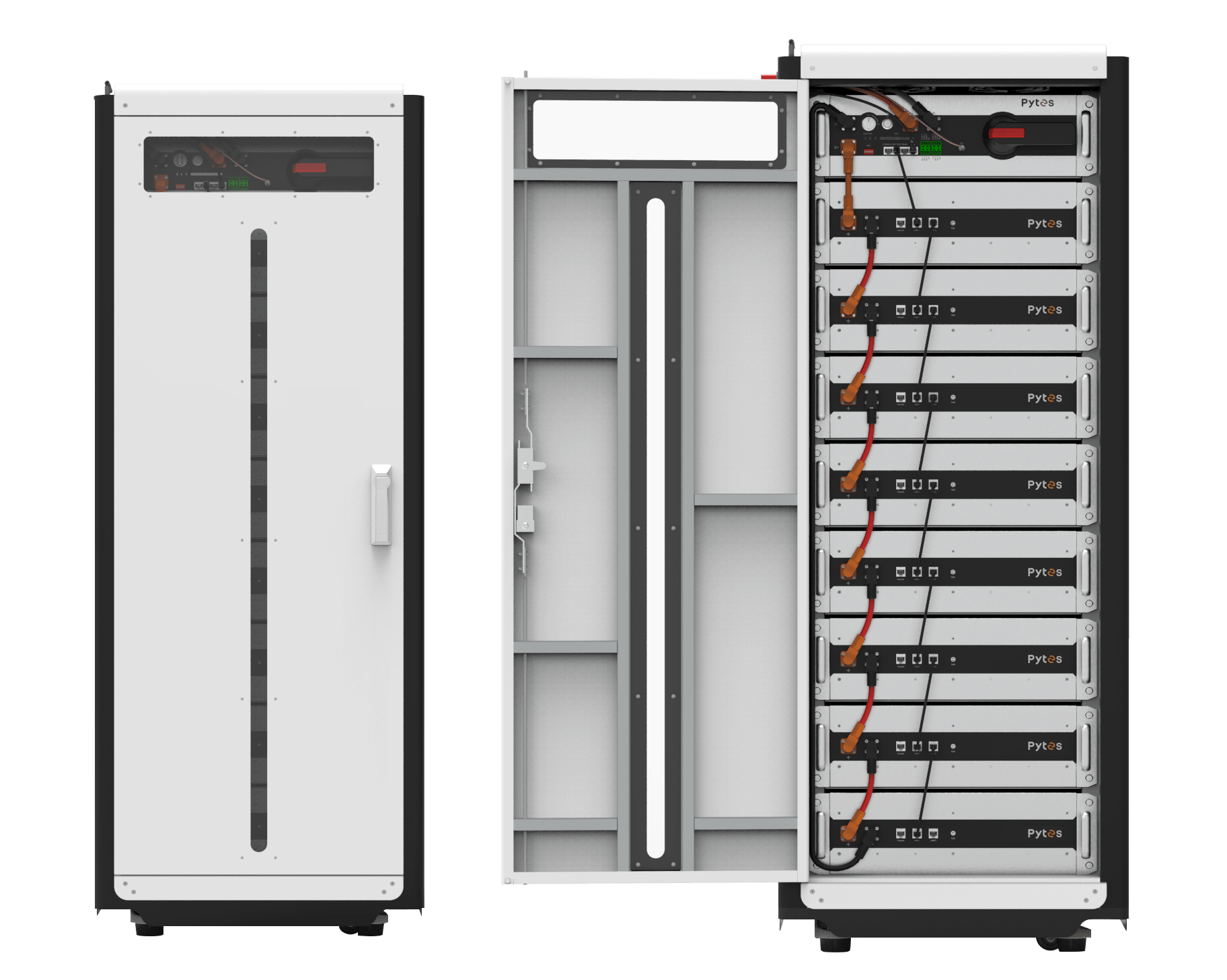 Pytes HV48100 Hochvolt-Batteriespeicher 70kWh / 700V komplett inkl. Schrank & BMU